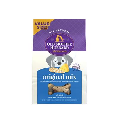 Old Mother Hubbard by Wellness Classic Original Mix Natural Large Oven-Baked Biscuits Dog Treats Bulk